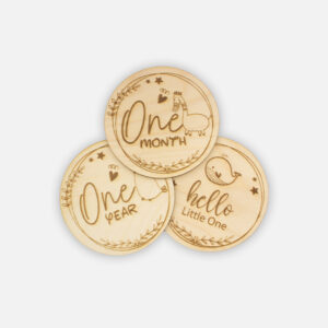 houten mijlpaalkaarten, mijlpaal schijven, maandelijkse foto baby accessoires