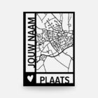 jouw naam en plaats, gepersonaliseerde stadskaarten, housewarming, op maat gemaakt cadeau